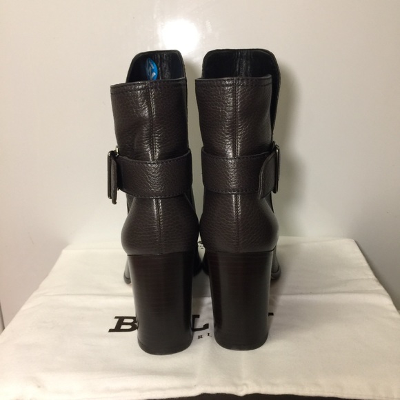 BALLY SWITZERLAND DEIDA CHOCOLATE BOOTIE - Picture 5 of 8